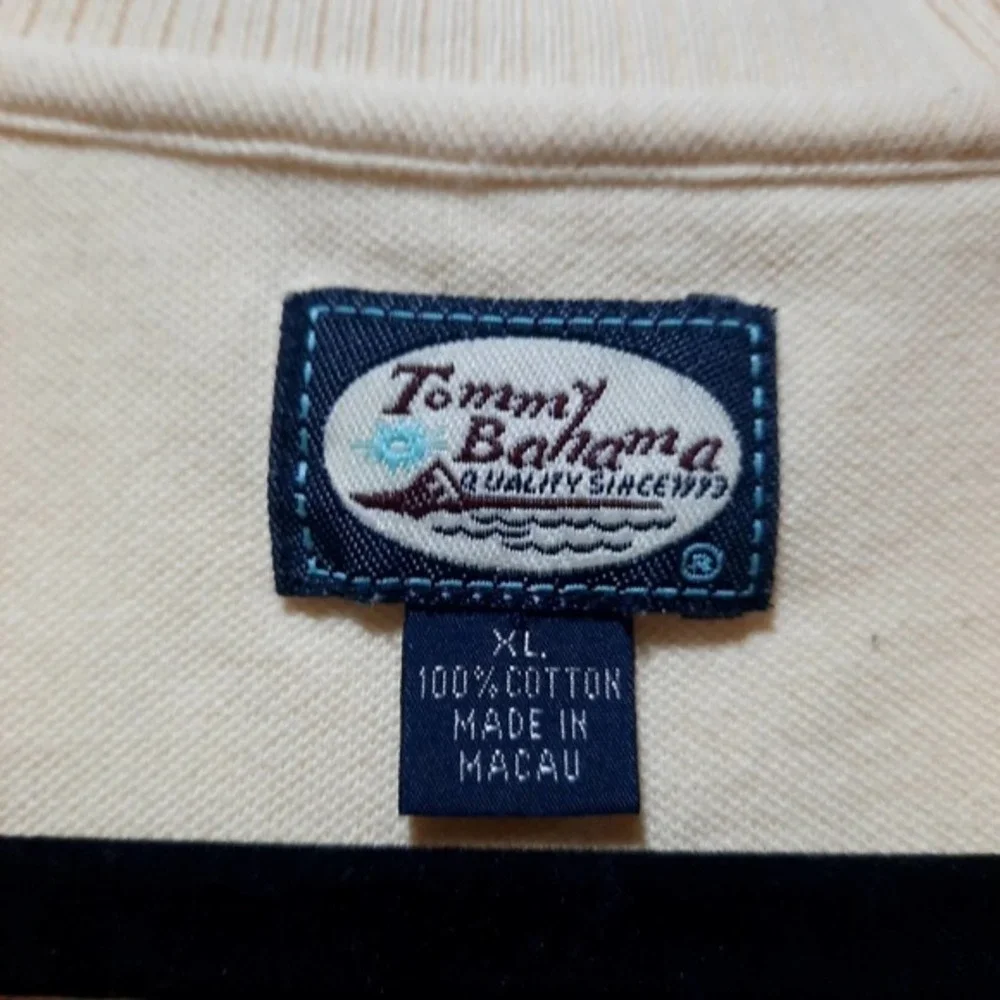 TOMMY BAHAMA MENS XL YELLOW COTTON SHORT SLEEVE POLO - Picture 2 of 7
